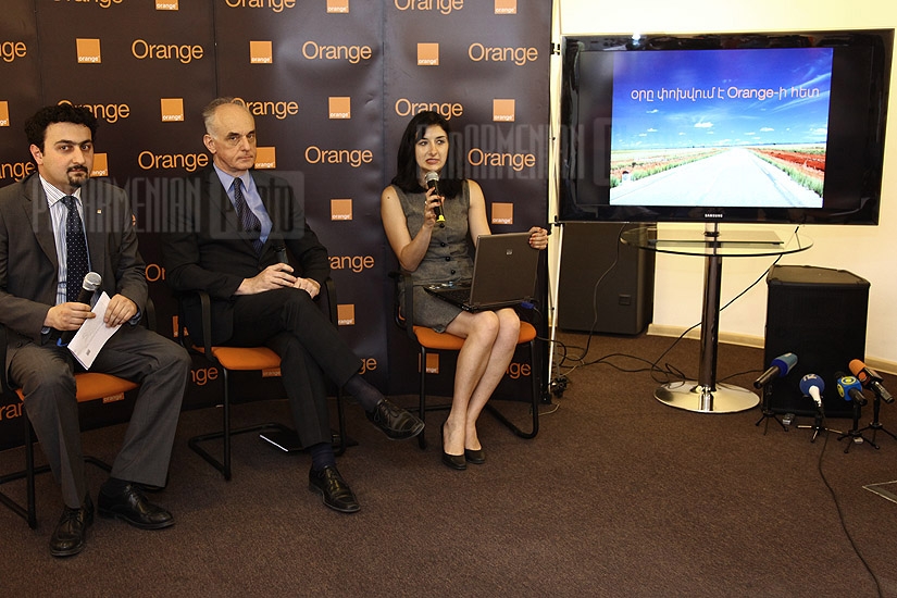 Press conference of Orange Armenia 