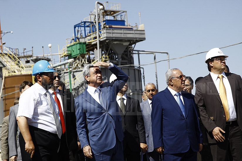 Президент Армении принял участие в церемонии закладки нового золотоизвлекательного завода “Альбион”