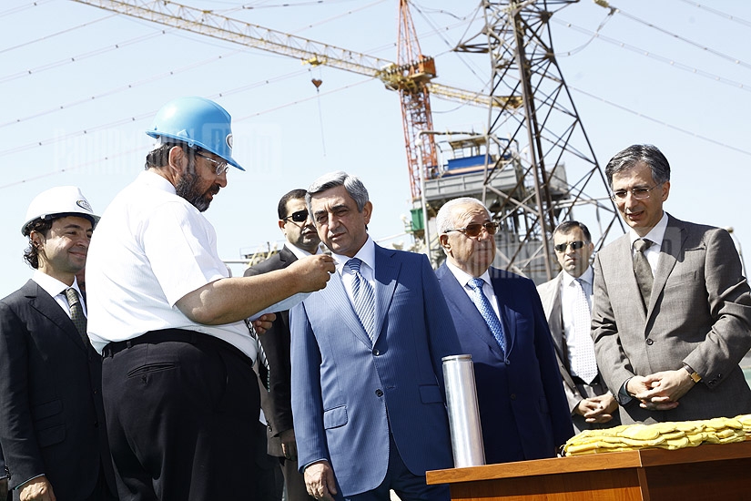 Armenian President attended the official ceremony of laying the foundation of a new gold mining plant Albion