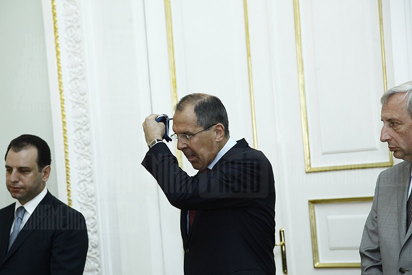 RA President Serzh Sargsyan receives FM of Russia Sergey Lavrov