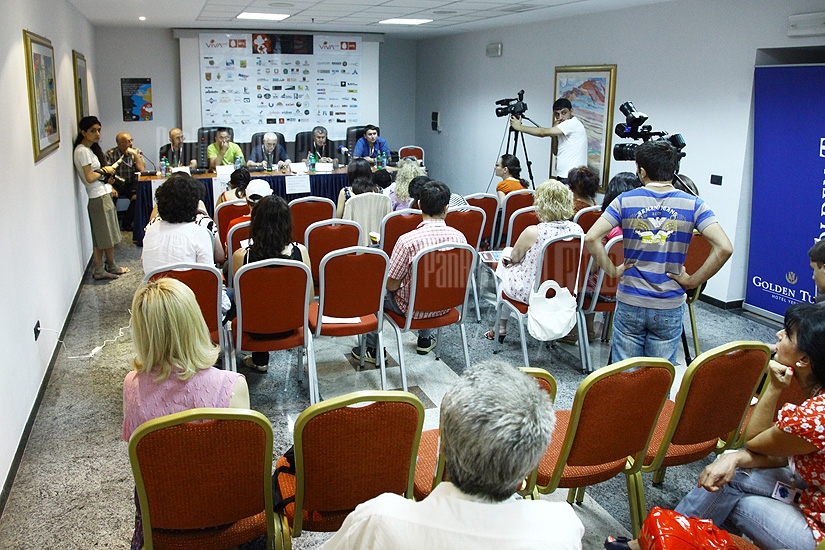 Press conference titled 