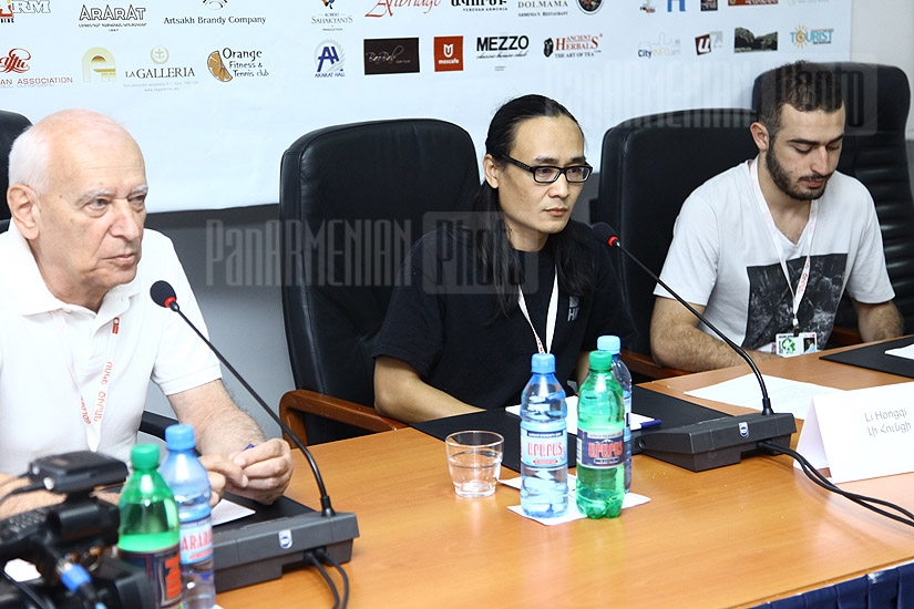 Press conference of Chinese director Li Hongqi within the frameworks of Golden Apricot 8th Film Festival