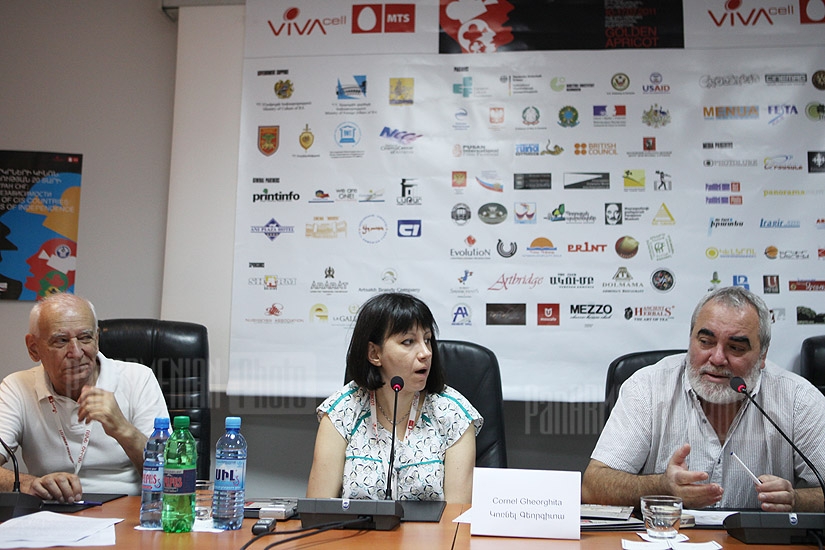 Press conference of director Cornel Gheorghita within the frameworks of Golden Apricot 8th Film Festival