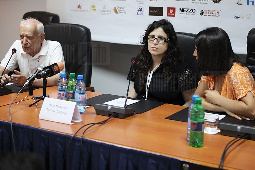 Press conference of Paola Markovitch within the frameworks of Golden Apricot 8th Film Festival 