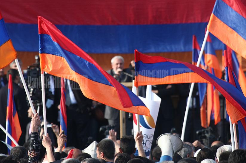Armenian opposition protest rally 
