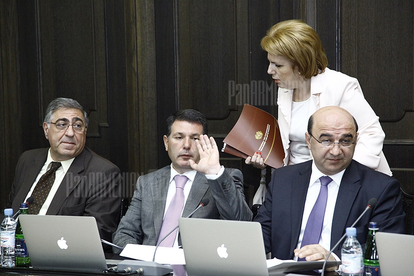 Очередное заседание правительства Армении