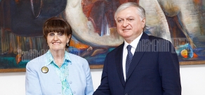 RA FM Edward Nalbandian receives Baroness Caroline Cox