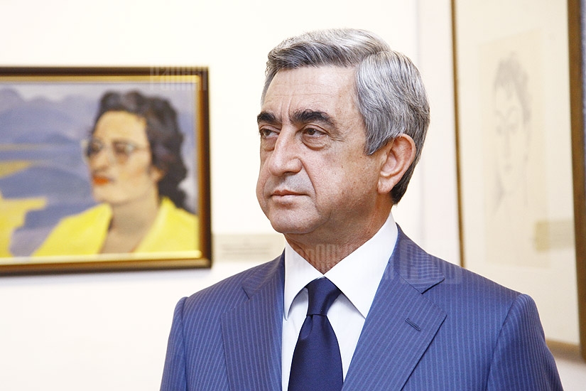 President Serzh Sargsyan visits Martiros Saryan museum