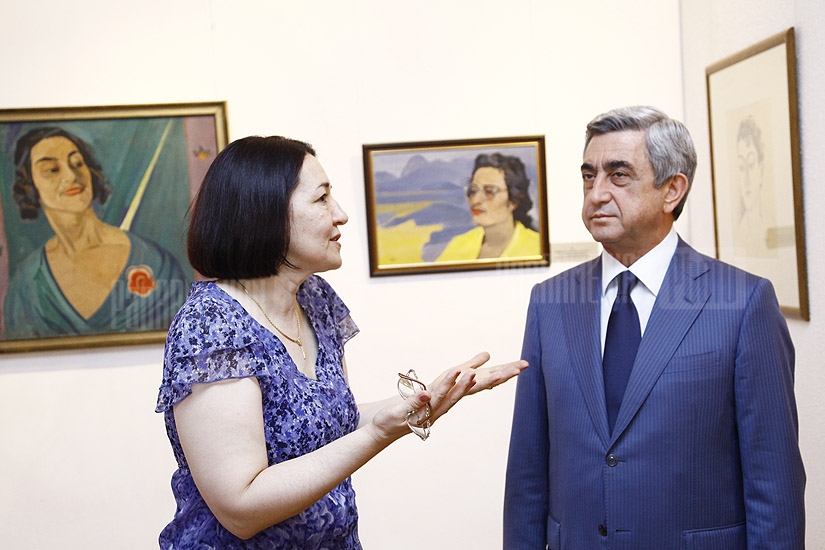 ՀՀ նախագահ Սերժ Սարգսըանը այցելեց Մ.Սարյանի տուն-թանգարանը