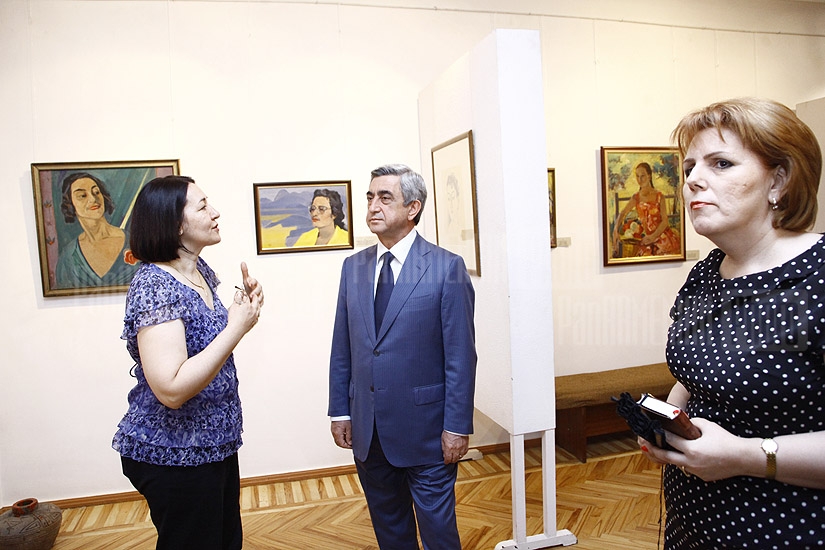 ՀՀ նախագահ Սերժ Սարգսըանը այցելեց Մ.Սարյանի տուն-թանգարանը