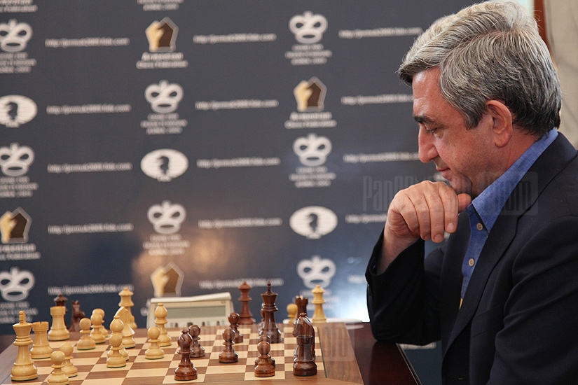 President Serzh Sargsyan at Fide Grand-Prix Tournament