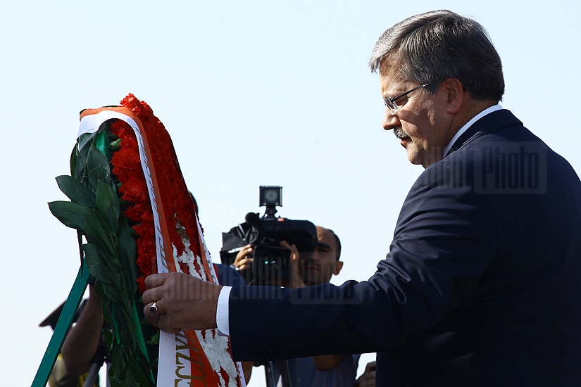 Визит президента Польши Бронислава Коморовского в Армению