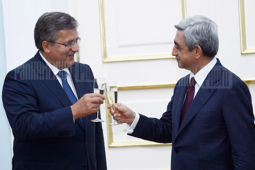 Во время пресс-конференции президентов Армении и Польши подписан ряд двусторонних соглашений 