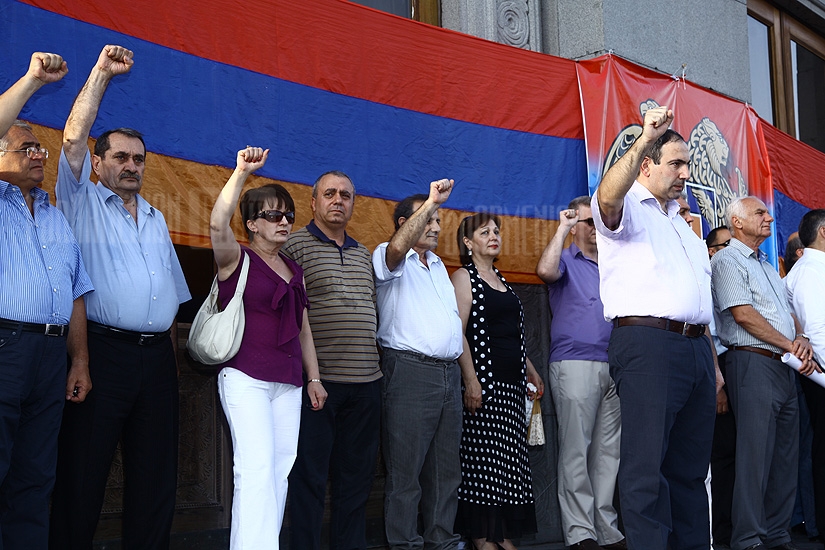 Митинг армянской опоозиции на площади Свободы - 02.08