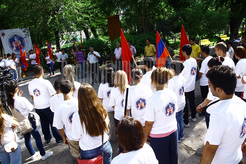 Երևանում տեղի ունեցավ ՀՅԴ Երիտասարդական և Ուսանողական  միությունների համահայկական 11-րդ  բանակում-հայրենագնացության բացման  արարողությունը