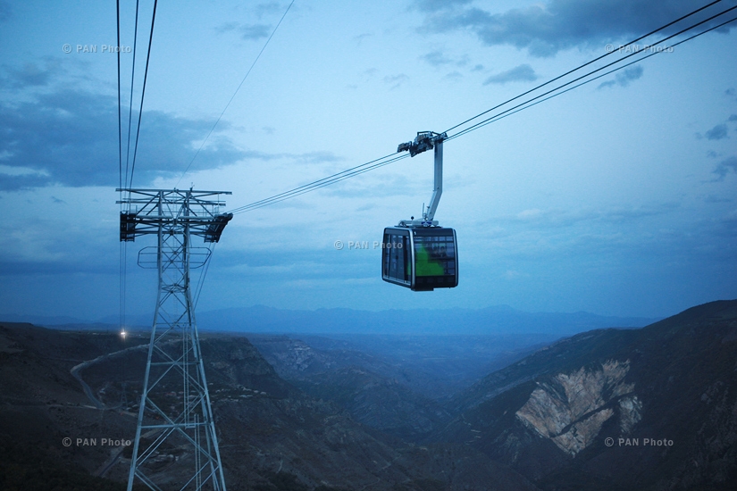 Opening ceremony of the world's longest reversible ropeway 