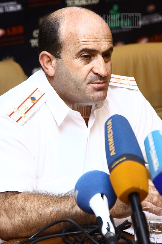 Press conference of the head of RA Road Traffic Police Norik Sargsyan