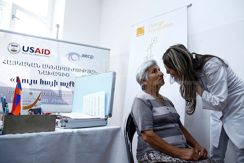 Orange Foundation and Armenian EyeCare Project launch free diagnostics and healing program in Shirak