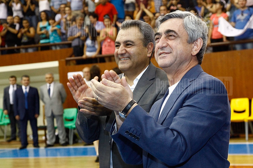 Pan-Armenian games basketball final between the teams of Los Angeles and Sochi