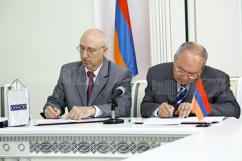 ОБСЕ и Генпрокуратура Армении подписали меморандум о продолжении сотрудничества