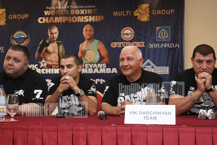 Press-Conference of Vic Darchinyan and Evans Mbamba