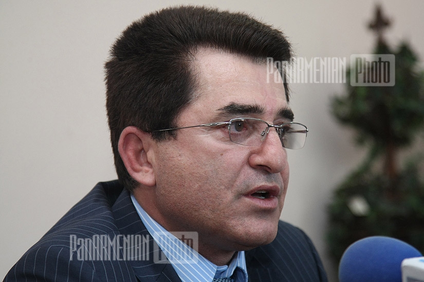 Press-conference of ex-Olympic champion Yuri Sargsyan