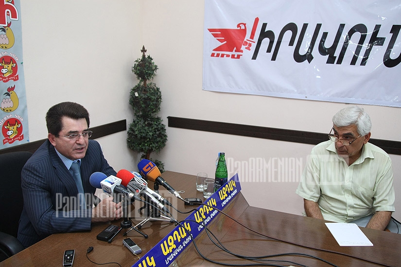 Press-conference of ex-Olympic champion Yuri Sargsyan