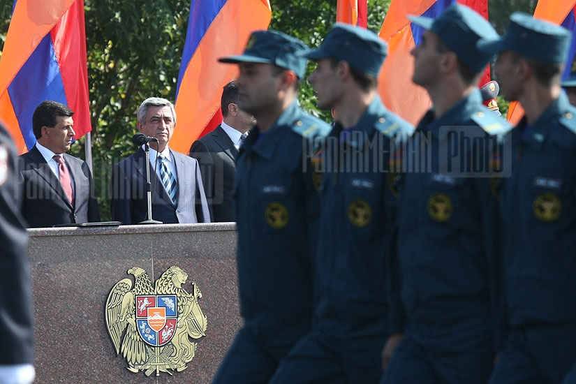 Президент Армении лично поздравил армянских спасателей с профессиональным праздником