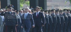 Ceremonial parade takes place in front of RA Ministry of Emergency Situations 
