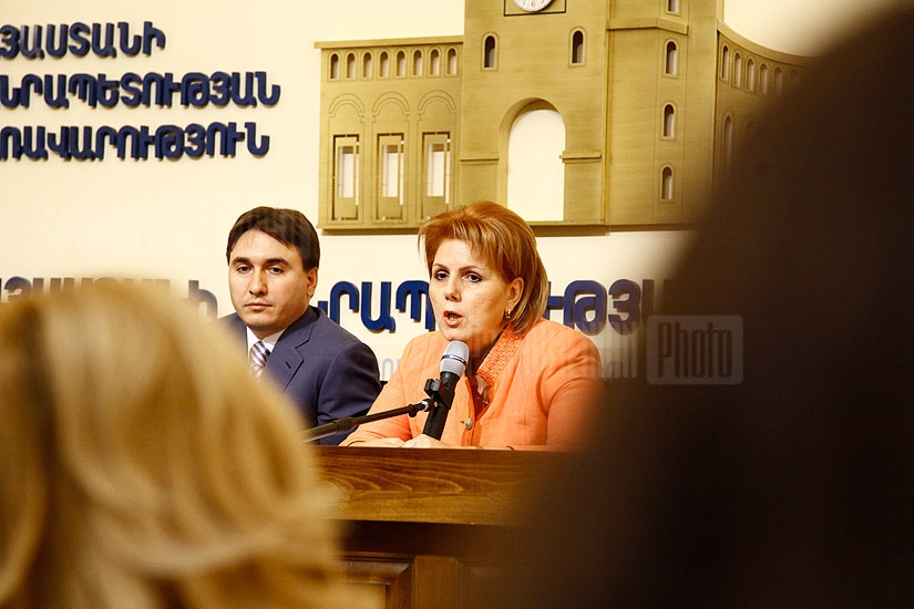 Press conference of RA Deputy PM Armen Gevorgyan and Minister of Culture Hasmik Poghosyan