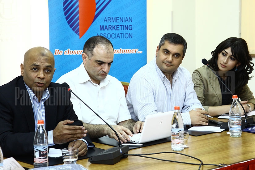 Round table discussion organized by Armenian Marketing Association and 
