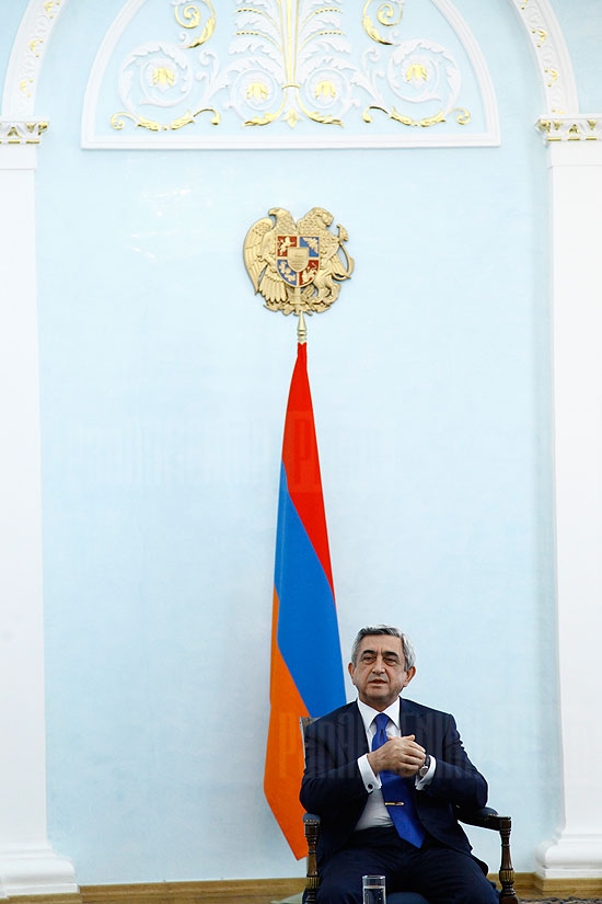 Встреча президента Армении Сержа Саркисяна с делегацией министерства образования и науки Литвы 