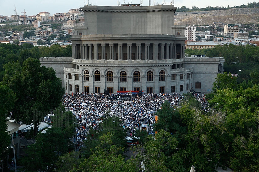 Armenian National Congress opposition bloc's protest rally