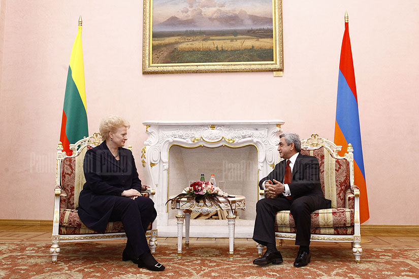 President of Lithuania Dalia Grybauskaitė at RA Presidential House