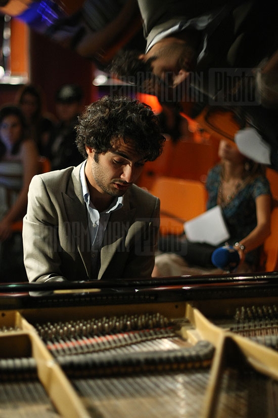 Press conference of jazz pianist Tigran Hamasyan dedicated to his benefit concerts