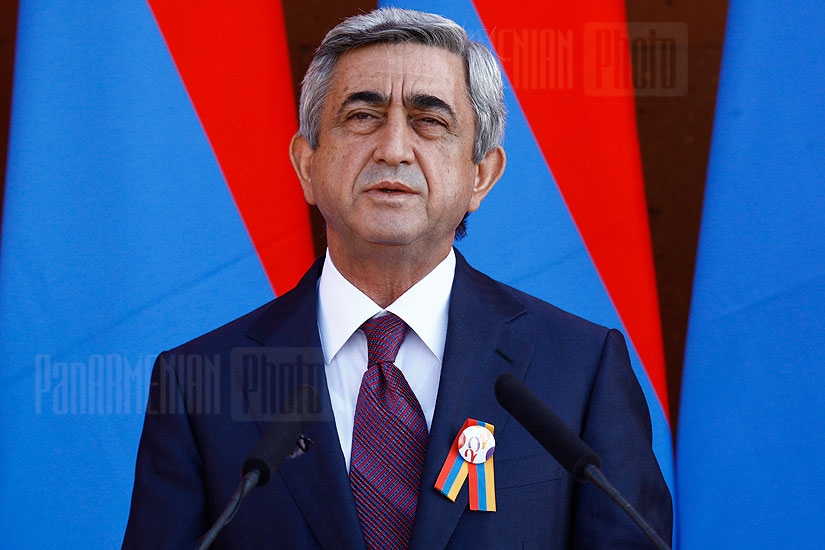 President's reception dedicated to the 20th anniversary of the Armenian Independence at the Sartarabat Battle Memorial