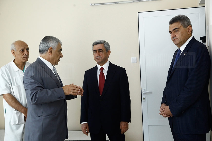 Президент Армении посетил Медицинский центр Арабкир