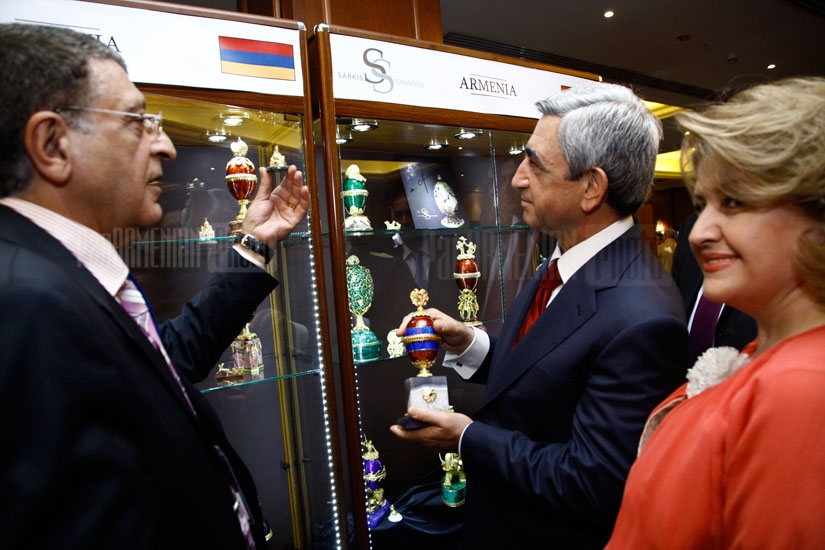 RA President Serzh Sargsyan visits All-Armenian Jewelers' exhibition