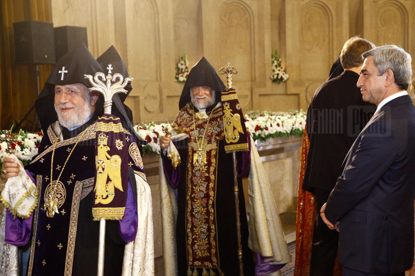 Կաթողիկոս Գարեգին II-ը և Մեծի Տանն Կիլիկիո Կաթողիկոս Արամ I-ը մատուցեցին անկախության օրվան նվիրված պատարագ 