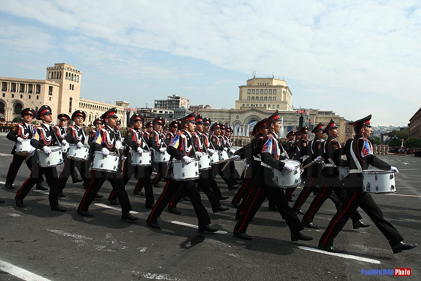 Military parade of the RA Armed Forces dedicated to the 20th anniversary of the Armenian independence