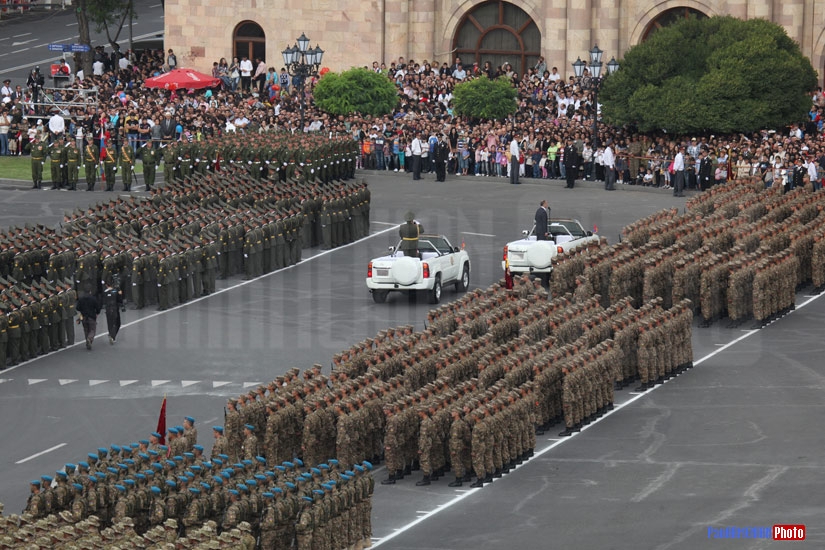 Military parade of the RA Armed Forces dedicated to the 20th anniversary of the Armenian independence