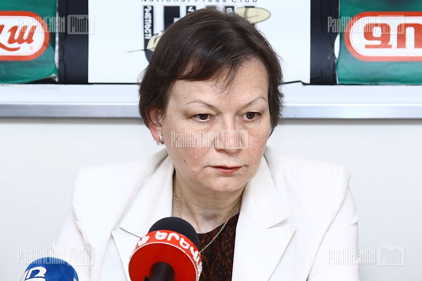 Press conference of Romanian ambassador to Armenia Crina Rodica Prunariu