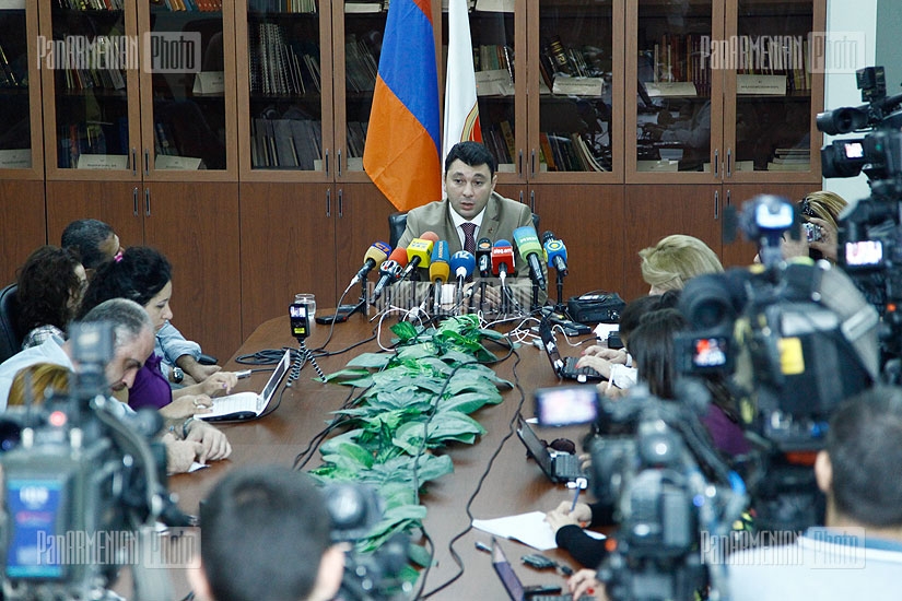 Press conference of the Press Secretary of RPA Eduard Sharmazanov