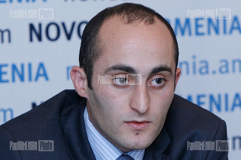 Press conference of AdNet.am company director Armen Martirosyan