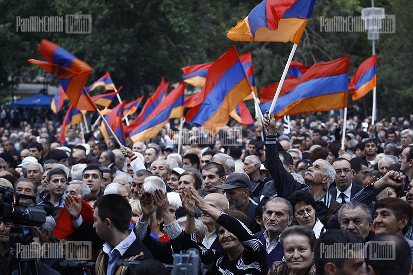 Armenian National Congress protest rally