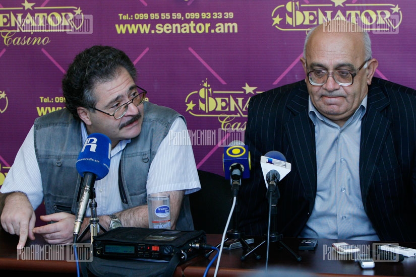 Press conference of political scientists Levon Shirinyan and Sergey Shakaryants