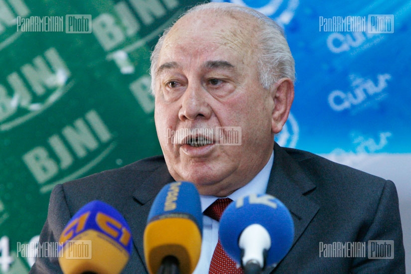 Press conference of communist party leader Ruben Tovmasyan
