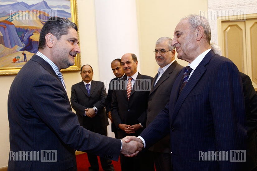 RA PM Tigran Sargsyan receives Lebanese Parliament delegation headed by speaker Nabih Berri
