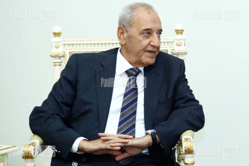 RA President Serzh Sargsyan receives Lebanese Parliament speaker Nabih Berri