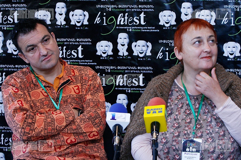 Press conference of HighFest 9 participant Bulgarian Credo theater 